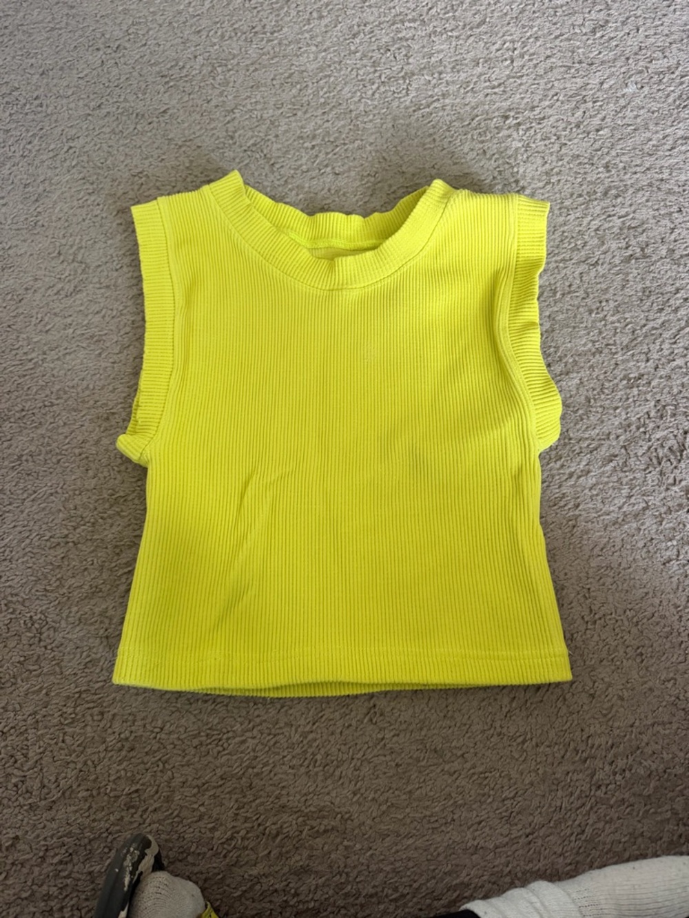 Free People Muscle Tank - Neon Yellow